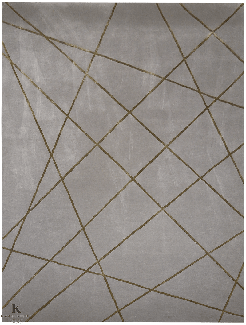 Handtufted Apollo design tapijt 4894 in grijs van Koreman Exclusive Carpets, gemaakt van wol.