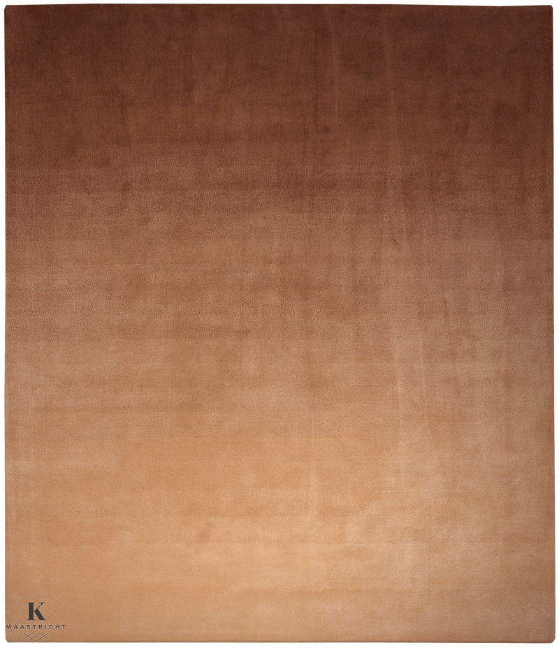 Cameleon handtufted design tapijt 4968 in oranje van Koreman Exclusive Carpets, gemaakt van wol.