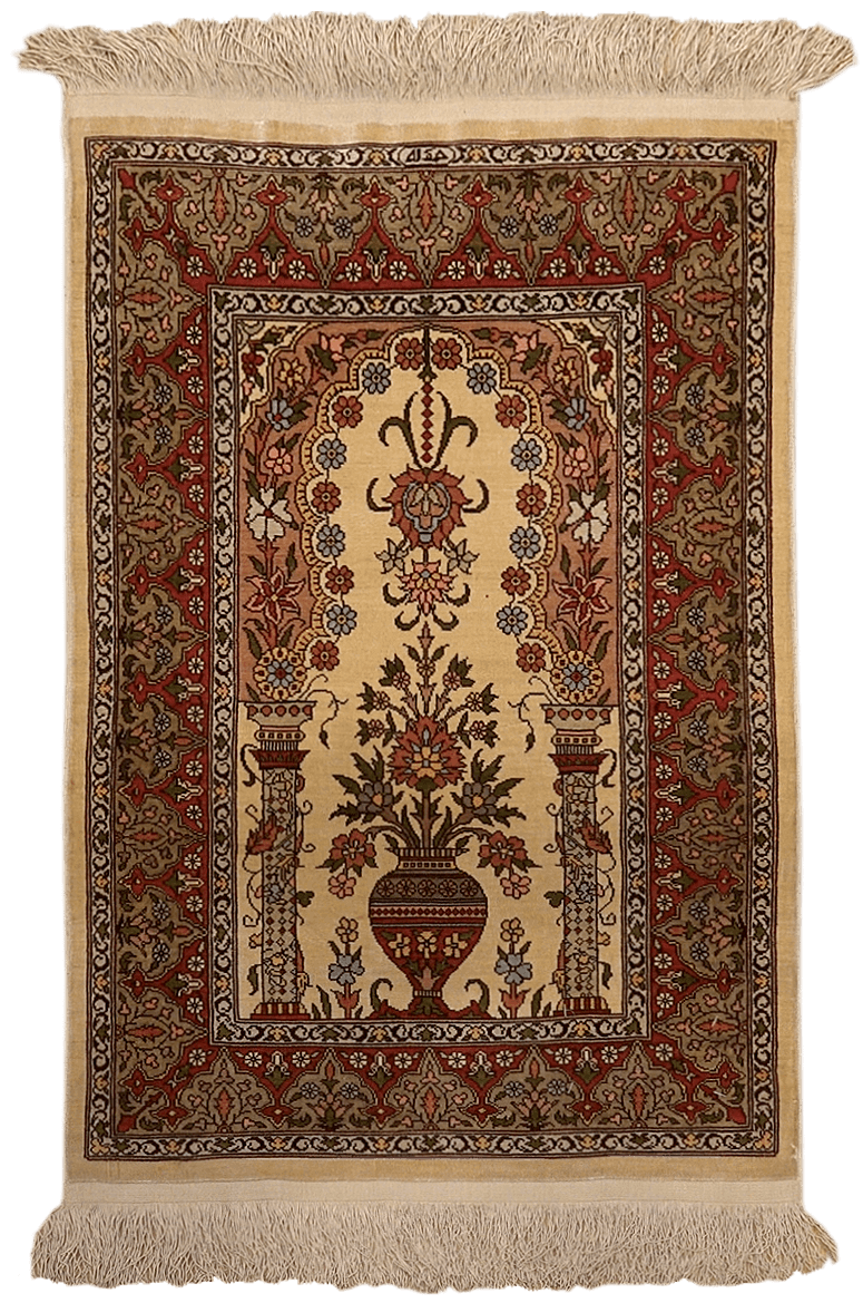 Hereke Naturseidenteppich 03283