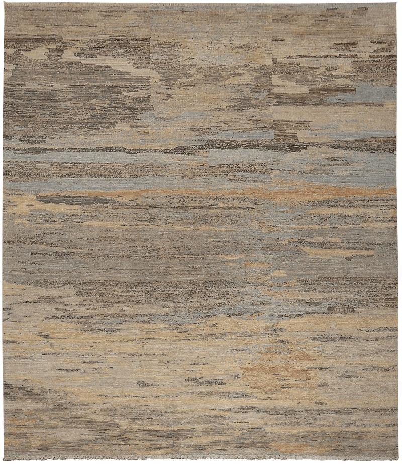 Kashkuli Art tapijt 4558 in grijs-beige van Koreman Exclusive Carpets, handgeknoopt uit wol.