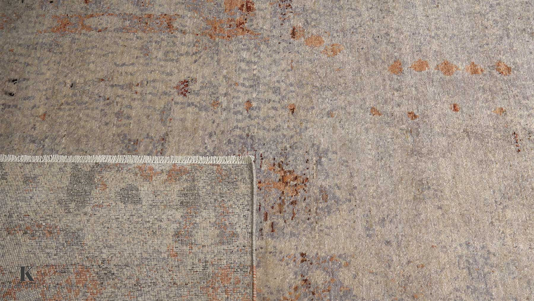Kashkuli Art vloerkleed in beige van Koreman Exclusive Carpets, handgeknoopt uit wol.