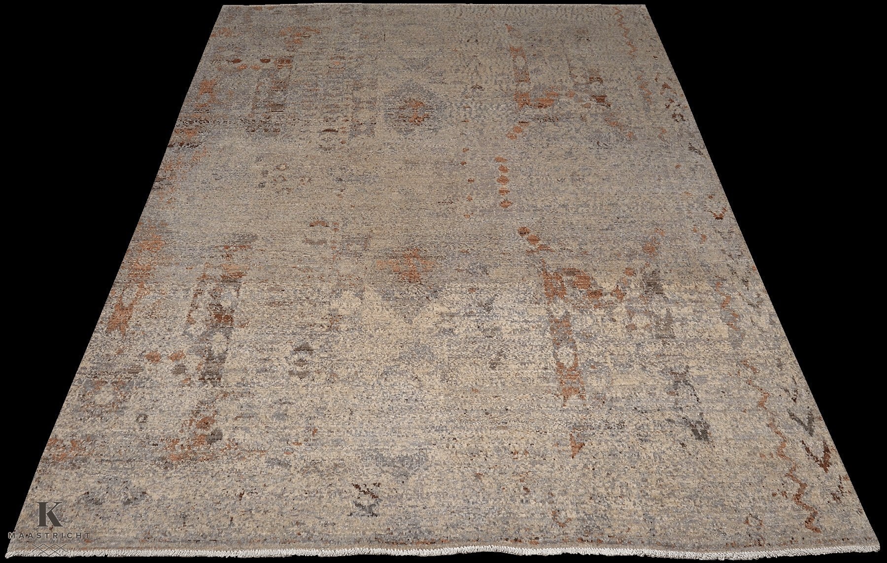 Kashkuli Art vloerkleed in beige van Koreman Exclusive Carpets, handgeknoopt uit wol.