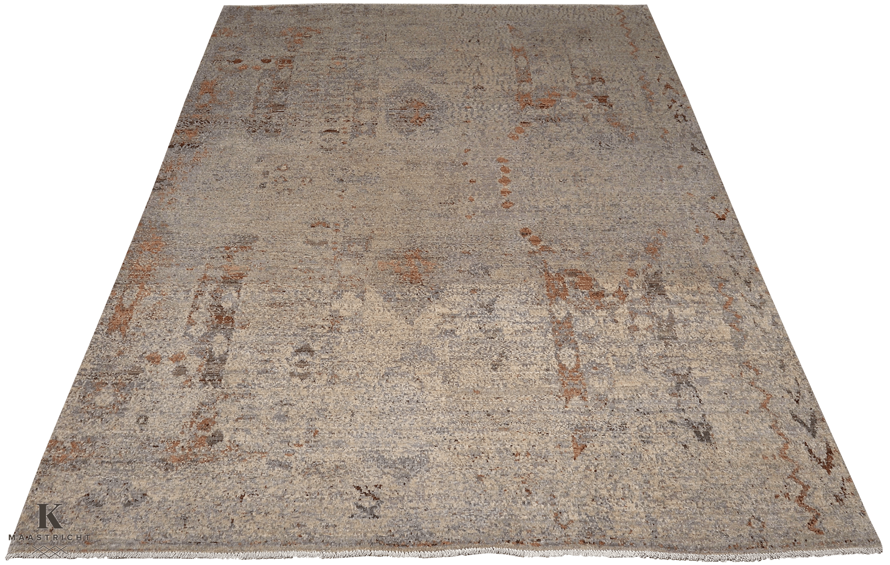 Kashkuli Art vloerkleed in beige van Koreman Exclusive Carpets, handgeknoopt uit wol.