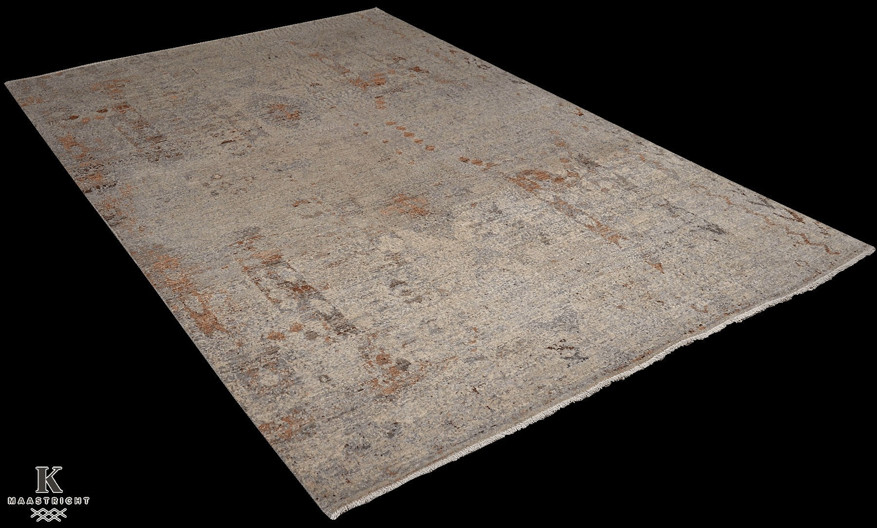 Kashkuli Art vloerkleed in beige van Koreman Exclusive Carpets, handgeknoopt uit wol.