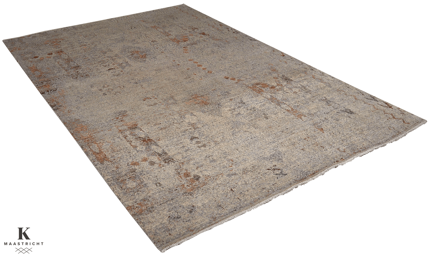 Kashkuli Art vloerkleed in beige van Koreman Exclusive Carpets, handgeknoopt uit wol.