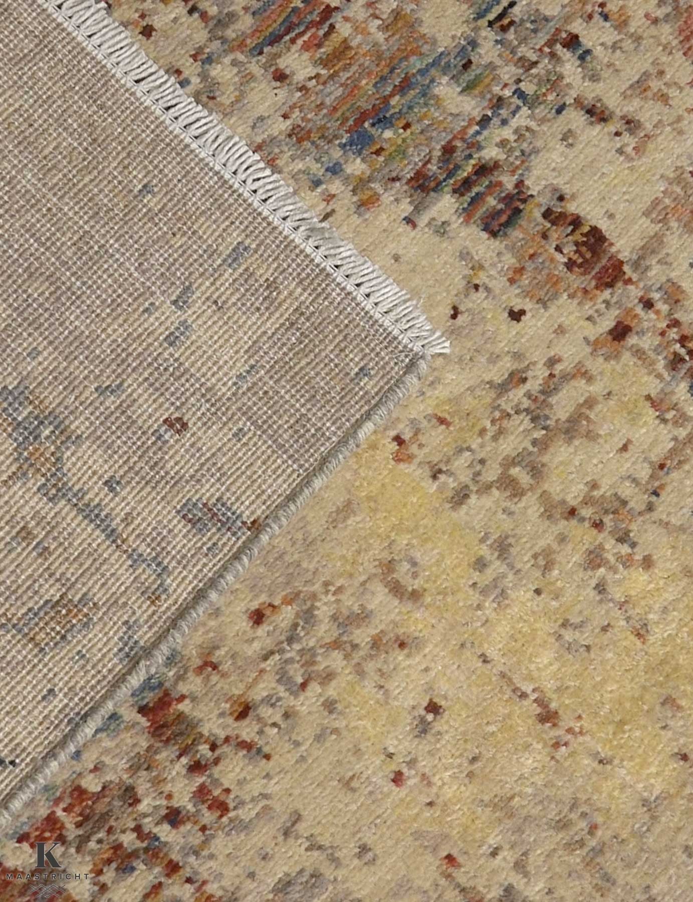 Kashkuli Art vloerkleed in beige van Koreman Exclusive Carpets, handgeknoopt uit wol.