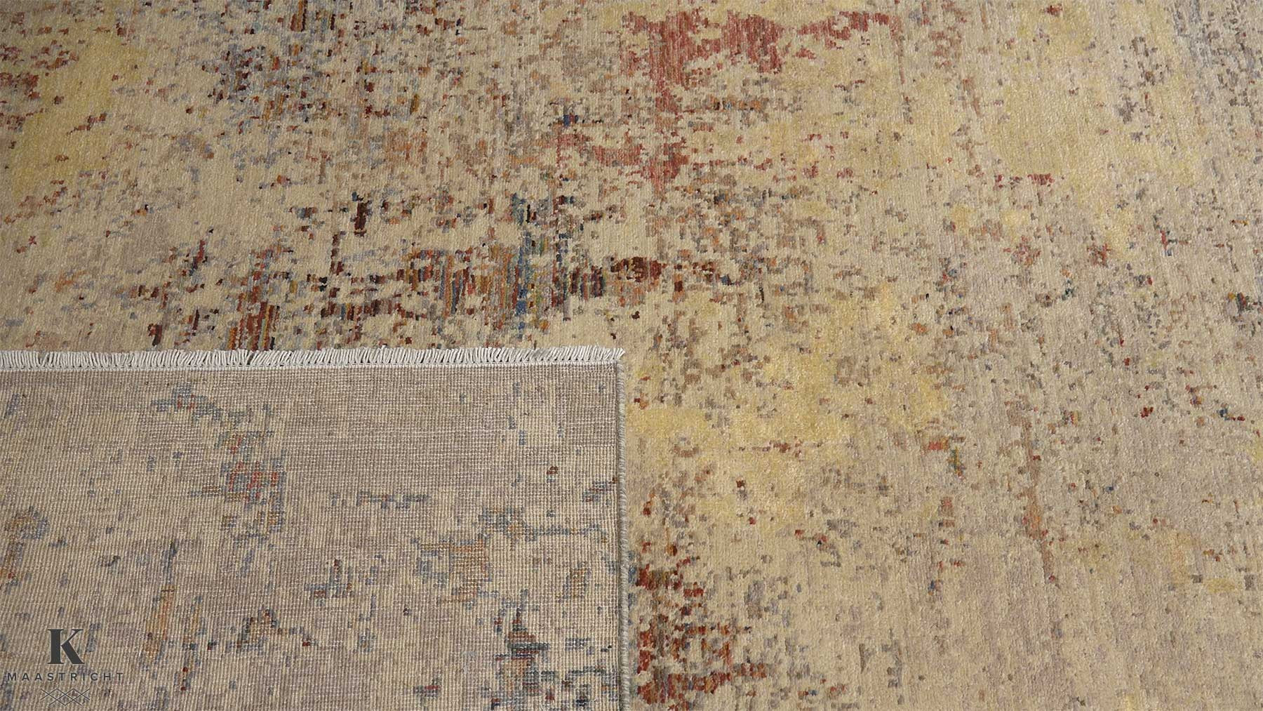 Kashkuli Art vloerkleed in beige van Koreman Exclusive Carpets, handgeknoopt uit wol.