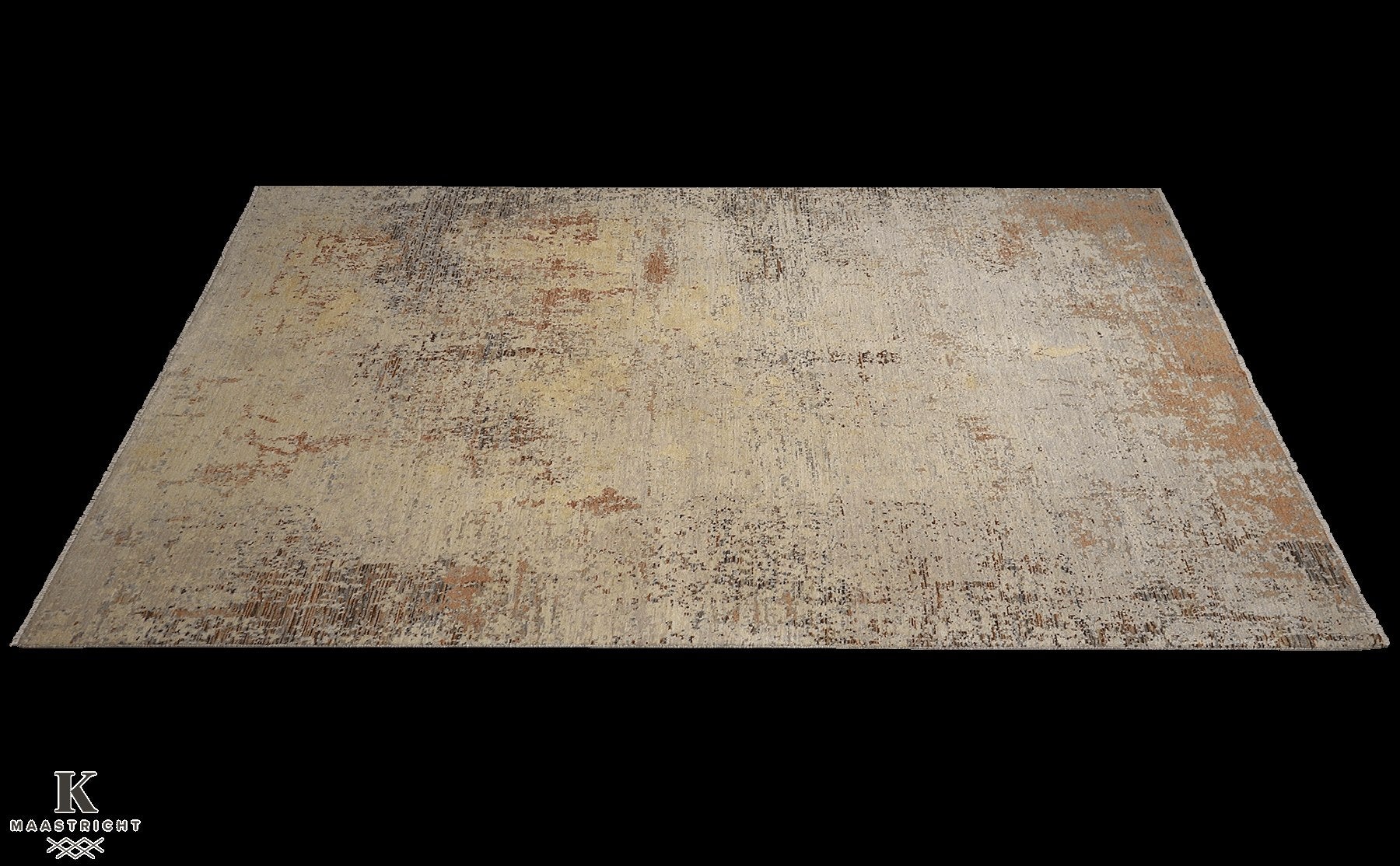 Kashkuli Art vloerkleed in beige van Koreman Exclusive Carpets, handgeknoopt uit wol.
