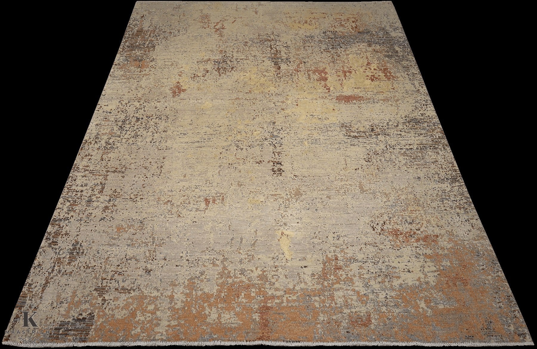 Kashkuli Art vloerkleed in beige van Koreman Exclusive Carpets, handgeknoopt uit wol.