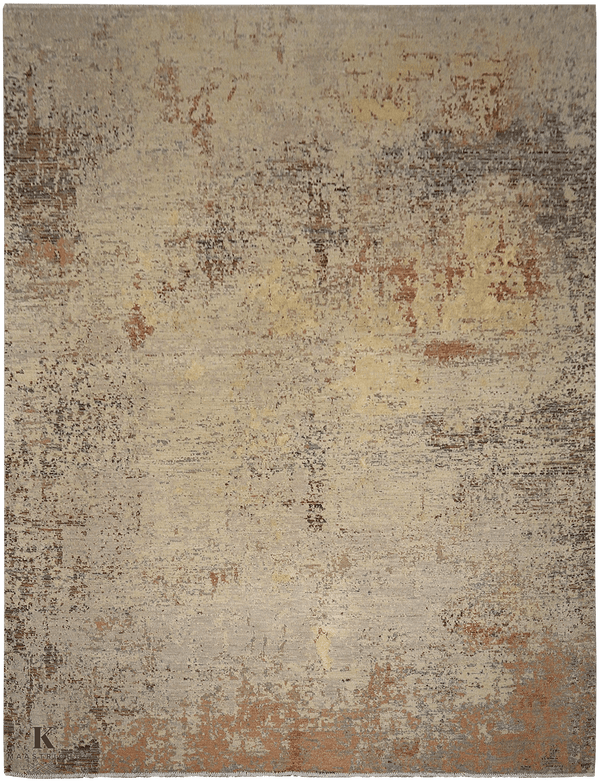 Kashkuli Art vloerkleed in beige van Koreman Exclusive Carpets, handgeknoopt uit wol.