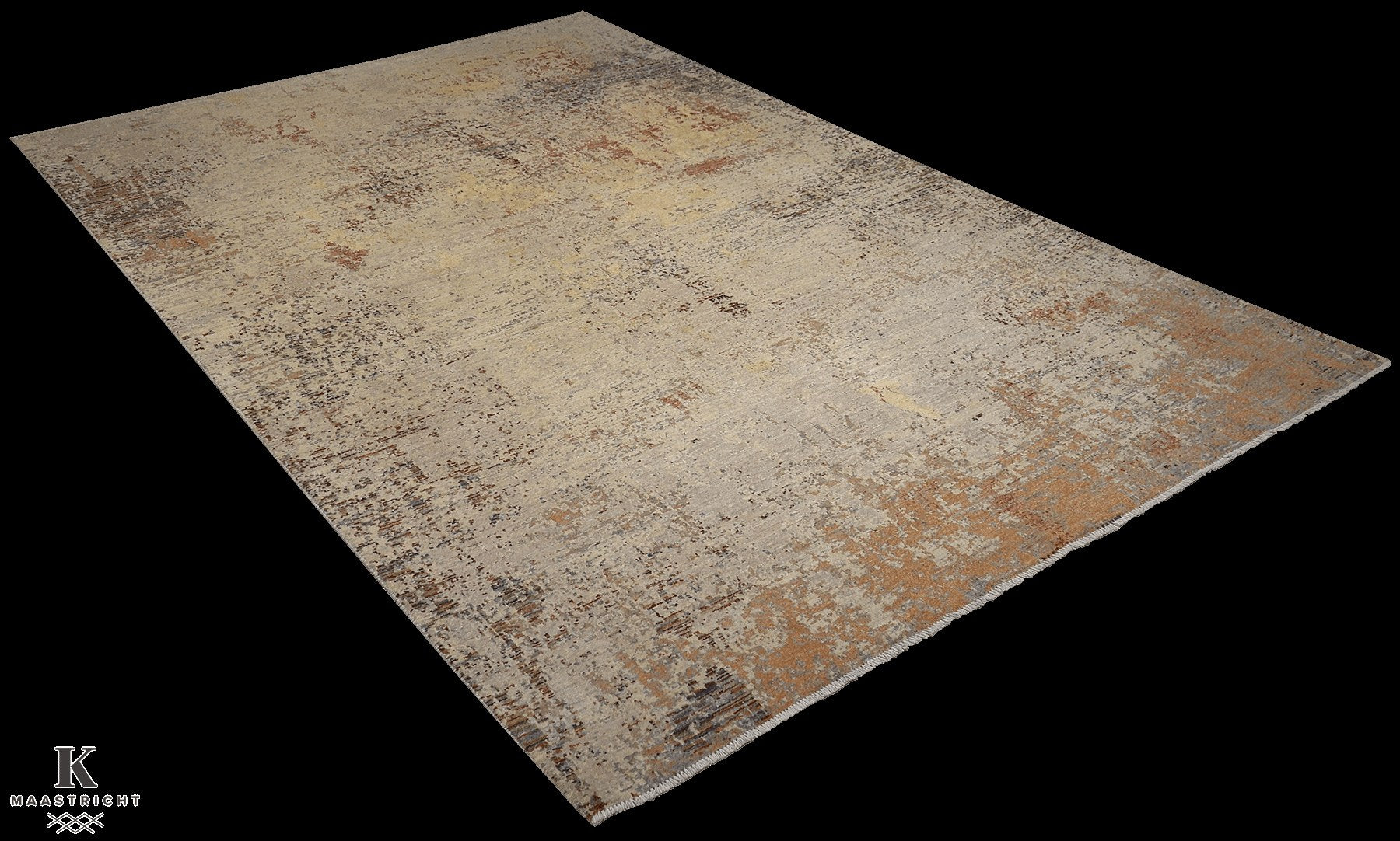 Kashkuli Art vloerkleed in beige van Koreman Exclusive Carpets, handgeknoopt uit wol.