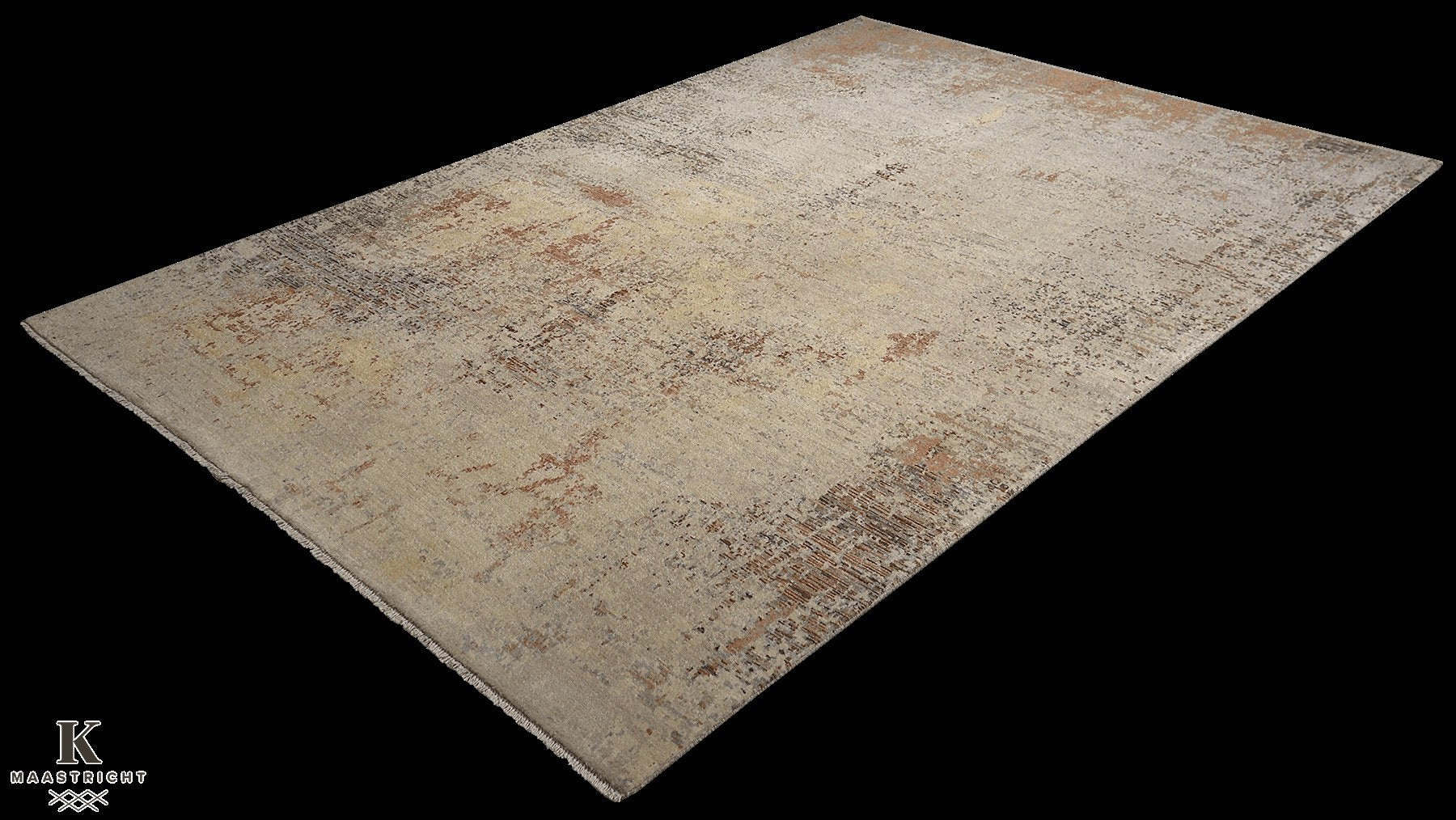 Kashkuli Art vloerkleed in beige van Koreman Exclusive Carpets, handgeknoopt uit wol.