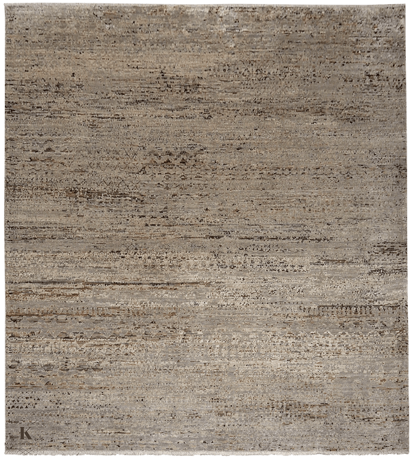 Kashkuli Art tapijt 4984 in bruin van Koreman Exclusive Carpets, handgeknoopt uit wol.