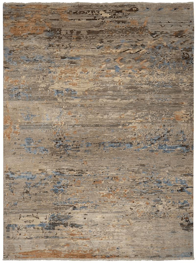 Kashkuli Art tapijt 4356 in beige van Koreman Exclusive Carpets, handgeknoopt uit wol.