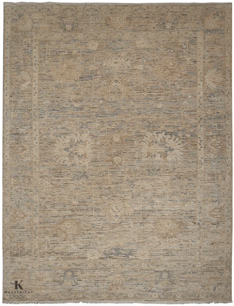 Kashkuli Exclusief tapijt 4573 in beige van Koreman Exclusive Carpets, handgeknoopt uit wol.