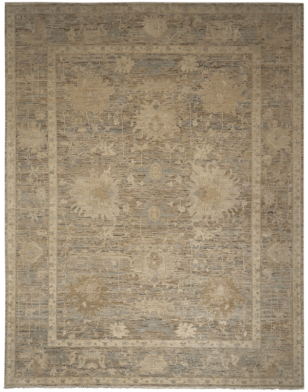 Kashkuli Exclusief tapijt 4561 in bruin-beige van Koreman Exclusive Carpets, handgeknoopt uit wol.