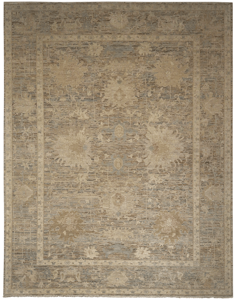 Kashkuli Exclusief tapijt 4561 in bruin-beige van Koreman Exclusive Carpets, handgeknoopt uit wol.