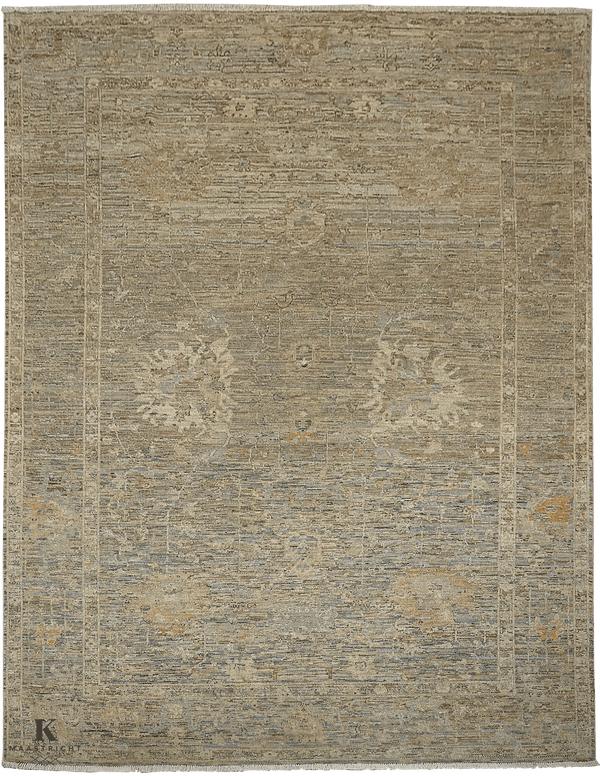 Kashkuli Exclusief tapijt 4574 in bruin-beige van Koreman Exclusive Carpets, handgeknoopt uit wol.