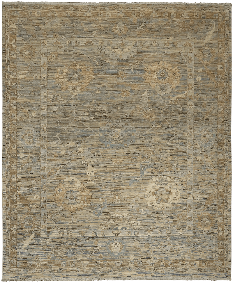 Kashkuli Exclusief tapijt 4355 in bruin-beige van Koreman Exclusive Carpets, handgeknoopt uit wol.