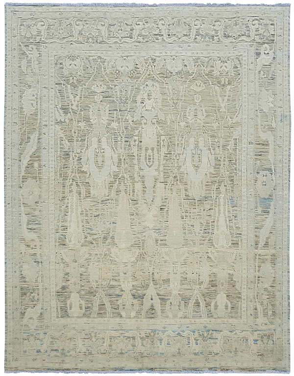 Kashkuli Shades of light vloerkleed in beige van Koreman Exclusive Carpets, handgeknoopt uit wol.