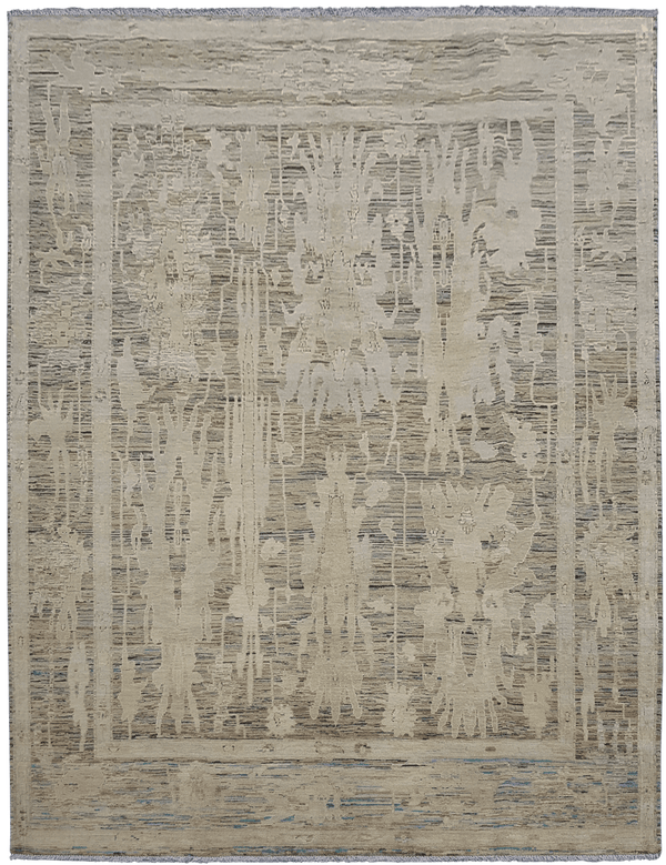Kashkuli Ghost vloerkleed in beige van Koreman Exclusive Carpets, handgeknoopt uit wol.