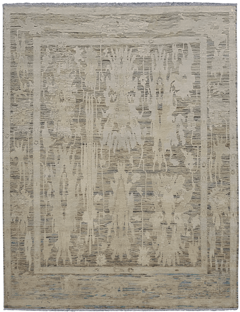 Kashkuli Ghost vloerkleed in beige van Koreman Exclusive Carpets, handgeknoopt uit wol.