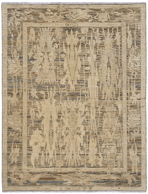 Kashkuli Exclusief vloerkleed in bruin-beige van Koreman Exclusive Carpets, handgeknoopt uit wol.
