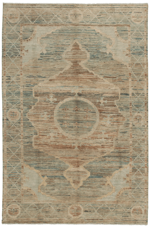 Kashkuli Persian Palace tapijt in beige van Koreman Exclusive Carpets, handgeknoopt uit wol.