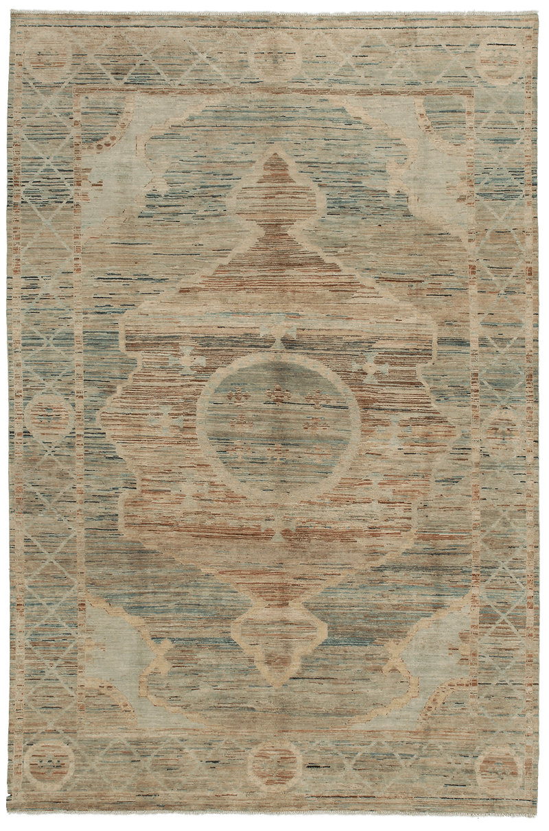 Kashkuli Persian Palace tapijt in beige van Koreman Exclusive Carpets, handgeknoopt uit wol.