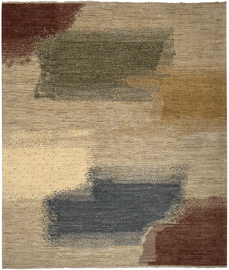 Kashkuli tapijt 4453 in beige van Koreman Exclusive Carpets, handgeknoopt uit wol.