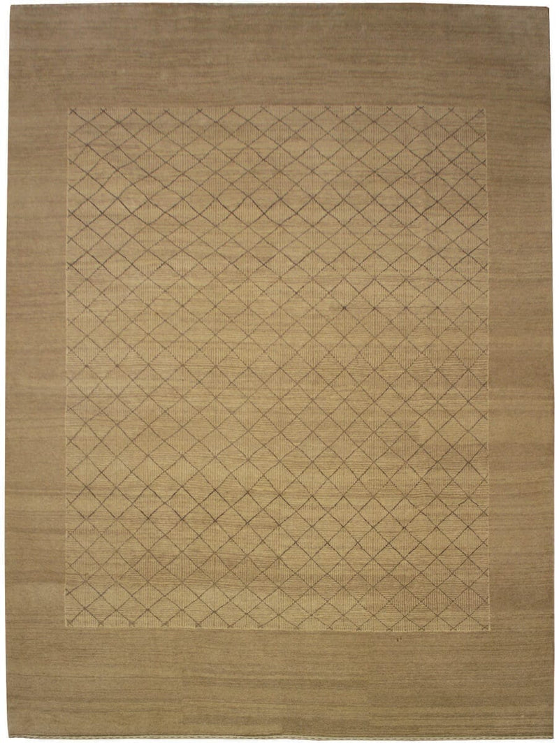 Loribaft tapijt 00314 in beige van Koreman Exclusive Carpets, handgeknoopt uit wol.