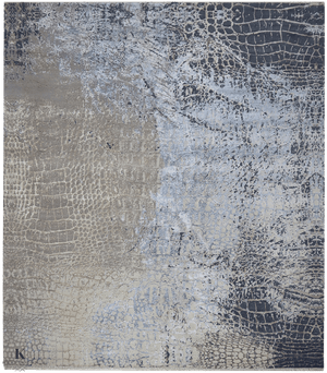 Loricata Design blue/ charcoal tapijt 4936