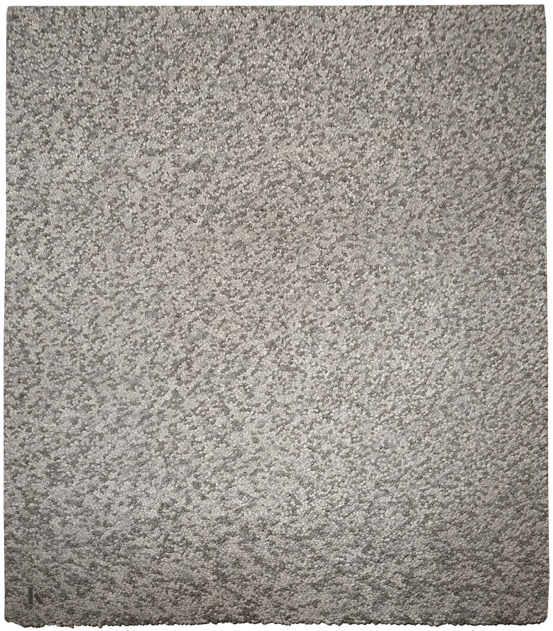 Toscane modern tapijt 5032 in grijs-beige van Koreman Exclusive Carpets, handgeweven uit wol en jute.