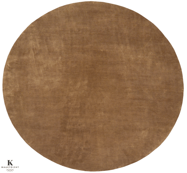 Mohair Handknotted tapijt 5132 in bruin van Koreman Exclusive Carpets, handgeknoopt uit wol.