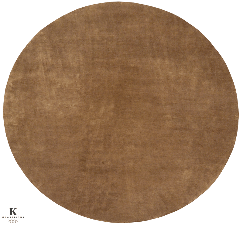 Mohair Handknotted tapijt 5132 in bruin van Koreman Exclusive Carpets, handgeknoopt uit wol.