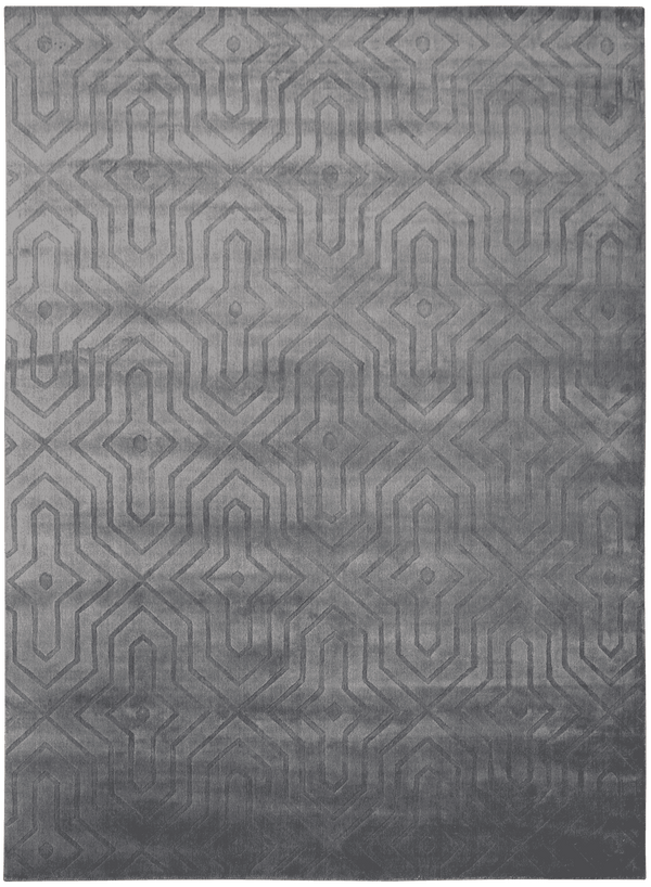 Monalisa Design vloerkleed in grijs van Koreman Exclusive Carpets, gemaakt van wol en viscose.