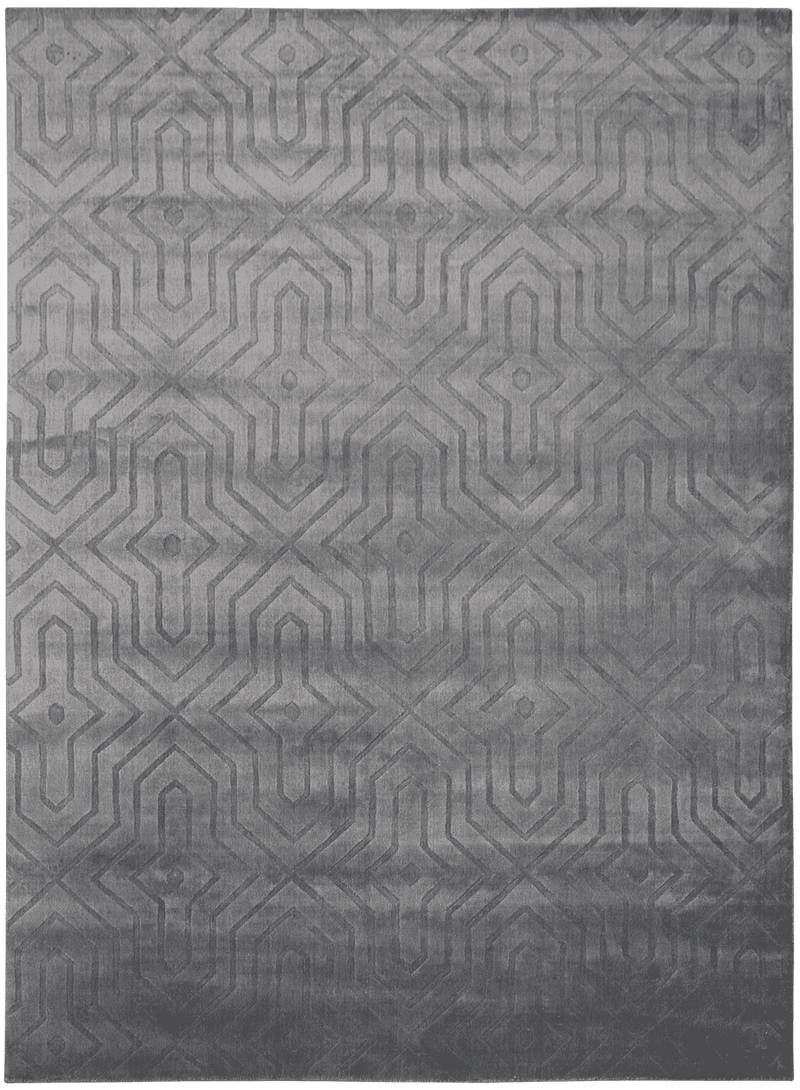 Monalisa Design vloerkleed in grijs van Koreman Exclusive Carpets, gemaakt van wol en viscose.