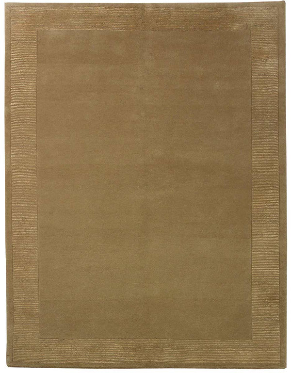 Nepal Plain & Stripes vloerkleed in beige van Koreman Exclusive Carpets, handgeknoopt uit wol.