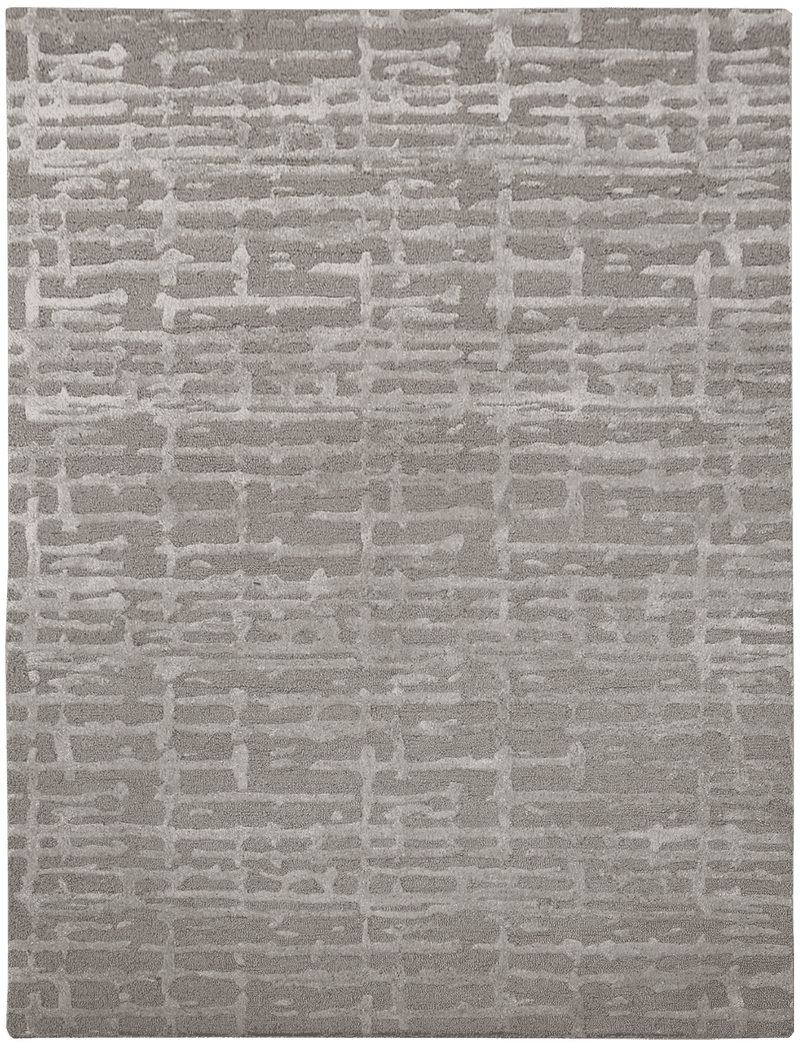 Noble design tapijt warm grey in grijs van Koreman Exclusive Carpets, gemaakt van wol.