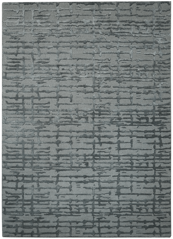 Noble design tapijt petrol in groen-grijs van Koreman Exclusive Carpets, gemaakt van wol.