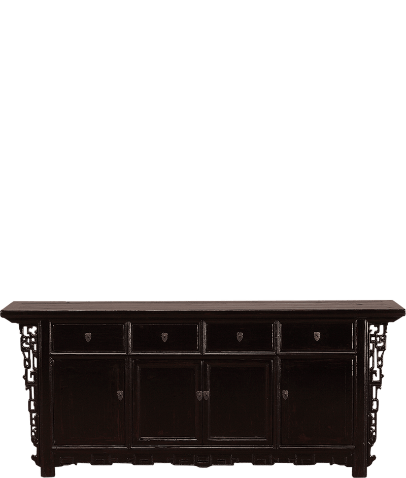 Oud Chinees dressoir 03712 in zwart van Koreman Exclusive Carpets.