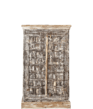 Oude Almirah kast uit India 03545