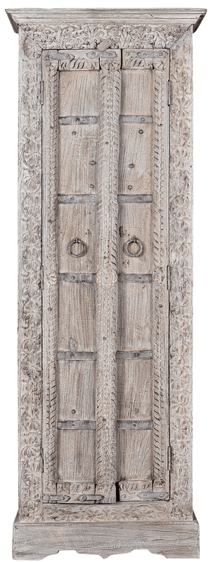 Oude Almirah kast uit India 03349