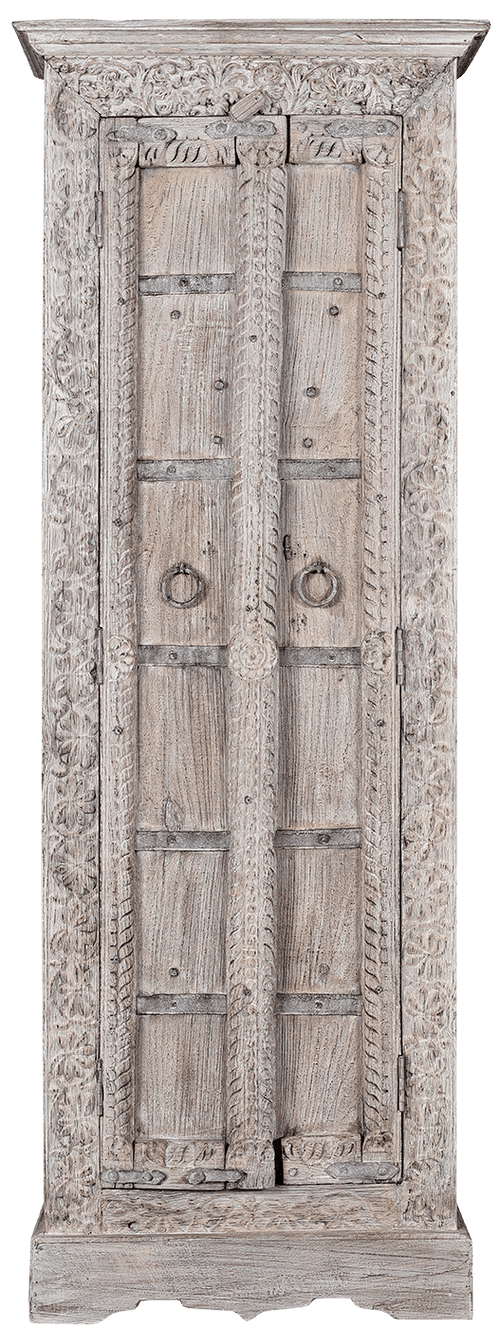 Oude Almirah kast uit India 03349