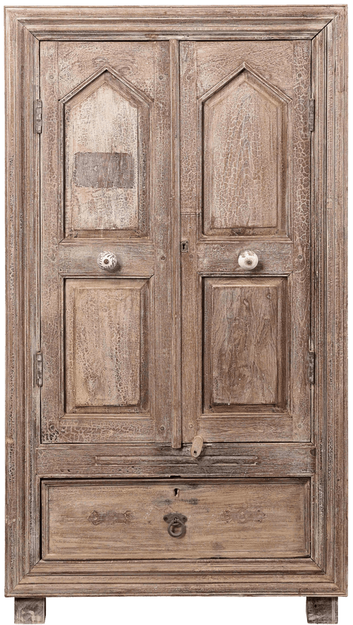 Oude Almirah kast uit India 03763