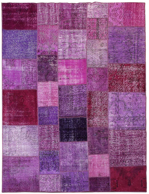 Patchwork Purple Cubes 02096