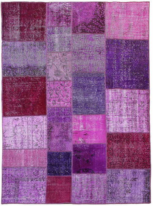Patchwork Purple Cubes 02101