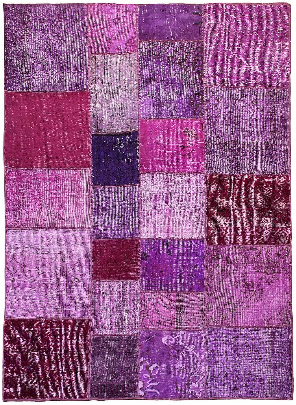 Patchwork Purple Cubes 02102