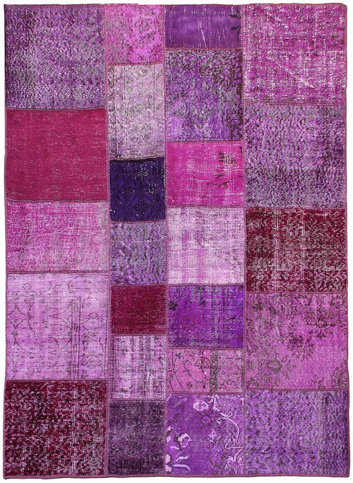 Patchwork Purple Cubes 02102