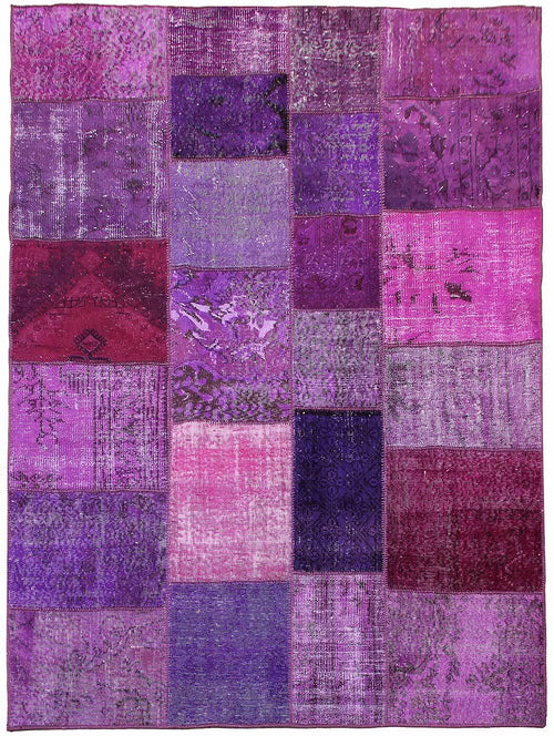 Patchwork Purple Cubes 02103
